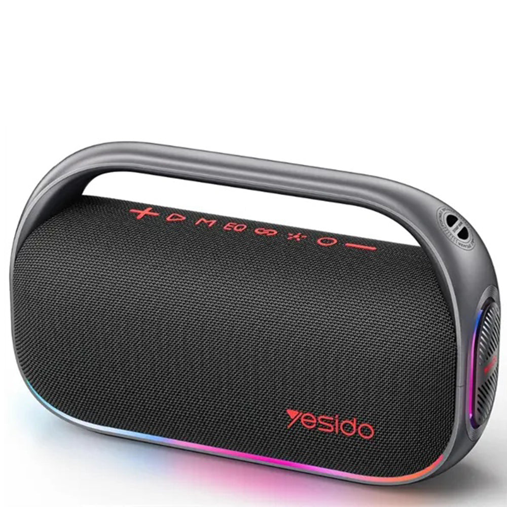 Prijenosni Bluetooth zvučnik Yesido YSW31, 80W, RGB, Crni
