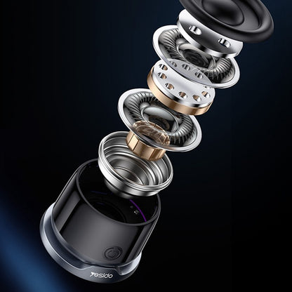 Prijenosni Bluetooth zvučnik Yesido YSW32, 3W, RGB, Crni