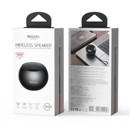 Bluetooth zvučnik Yesido YSW33, 3W, Crni