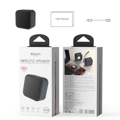 Prijenosni Bluetooth zvučnik Yesido YSW35, 5W, TWS, Vodootporan, Crni
