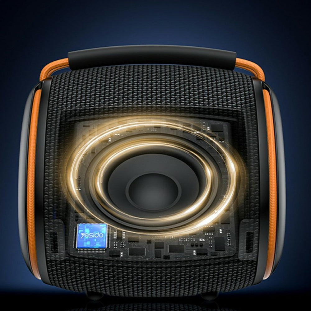Prijenosni Bluetooth zvučnik Yesido YSW40, 8W, RGB, Crni