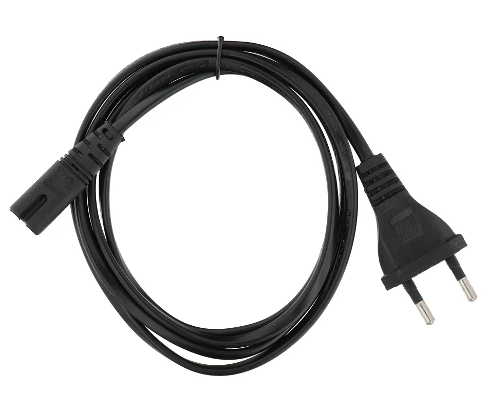 Napajajući kabel OEM, 2Pina, 1.5m, Crni