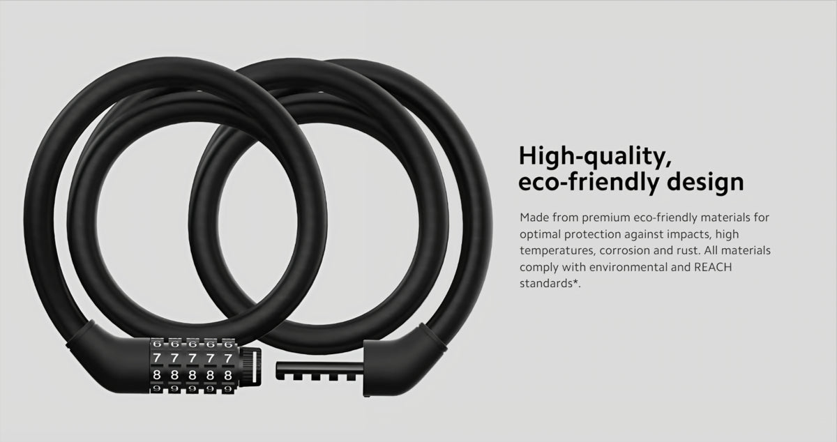 Xiaomi protuprovalni kabel za električni romobil, crni BHR6751GL