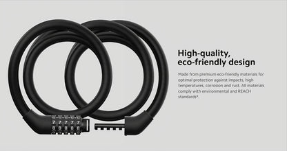 Xiaomi protuprovalni kabel za električni romobil, crni BHR6751GL