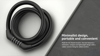 Xiaomi protuprovalni kabel za električni romobil, crni BHR6751GL