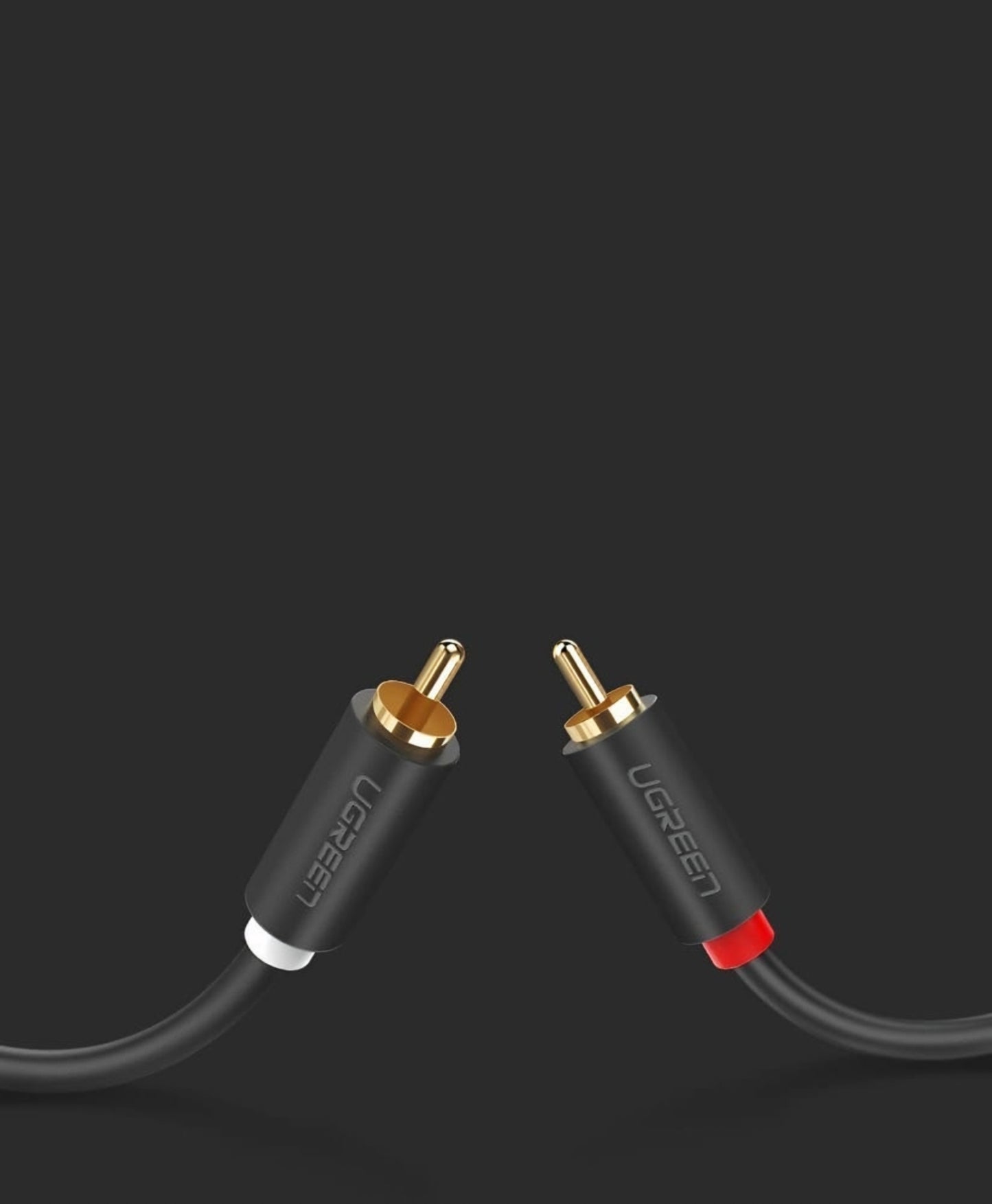 Audio kabel UGREEN AV104, 2 x RCA - 2 x RCA, 5m, Crni
