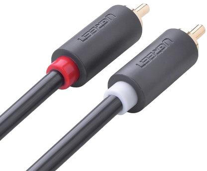 Audio kabel UGREEN AV104, 2 x RCA - 2 x RCA, 5m, Crni