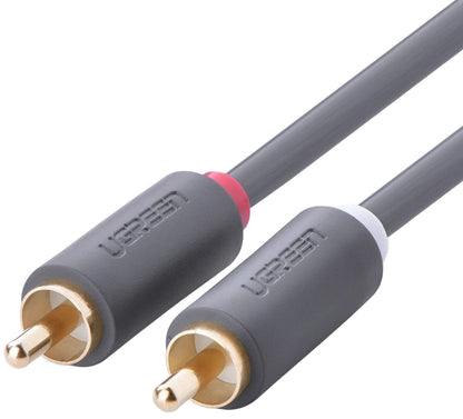 Audio kabel UGREEN AV104, 2 x RCA - 2 x RCA, 5m, Crni