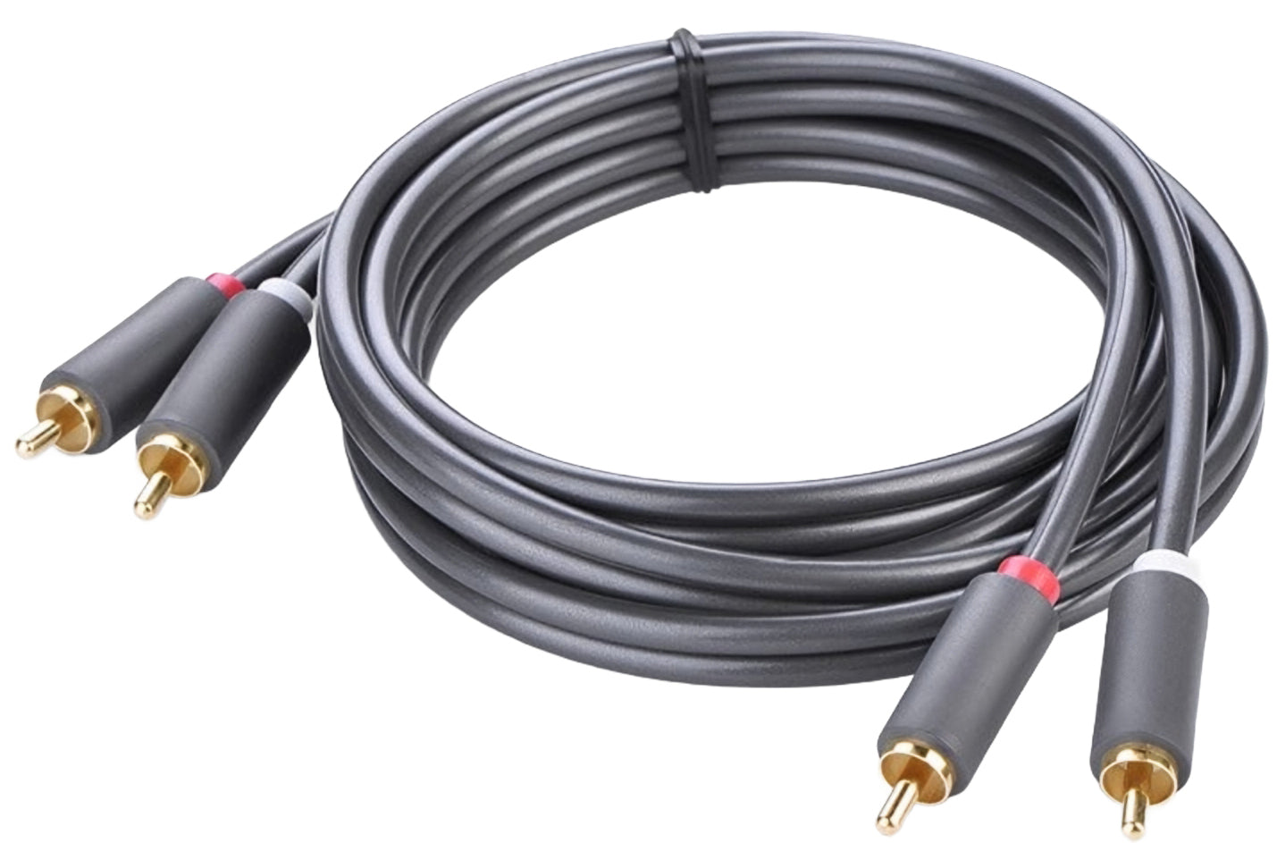 Audio kabel UGREEN AV104, 2 x RCA - 2 x RCA, 5m, Crni