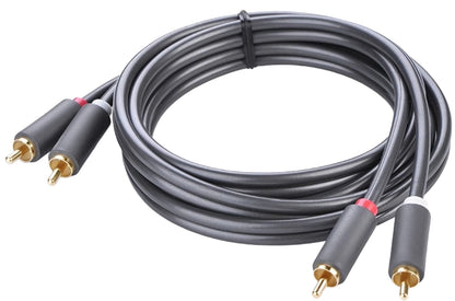 Audio kabel UGREEN AV104, 2 x RCA - 2 x RCA, 5m, Crni
