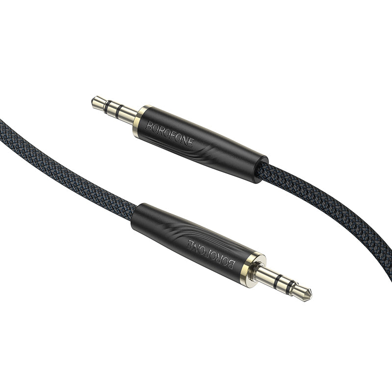 Audio kabel 3.5mm - 3.5mm Borofone BL23 Refinado, 1m, Crni