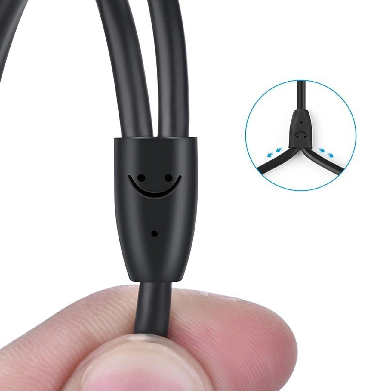 Audio kabel 3.5mm - 2 x RCA UGREEN AV116, 1m, Crni