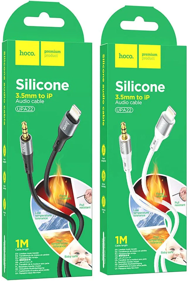 Audio kabel Lightning - 3.5mm HOCO UPA22, 1m, Bijeli