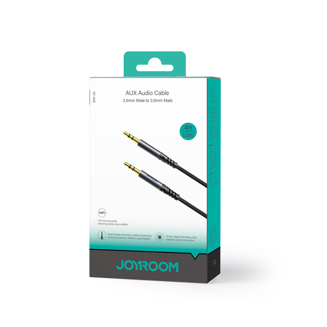 Audio kabel 3.5mm - 3.5mm Joyroom, 1.2m, crni SY-A08