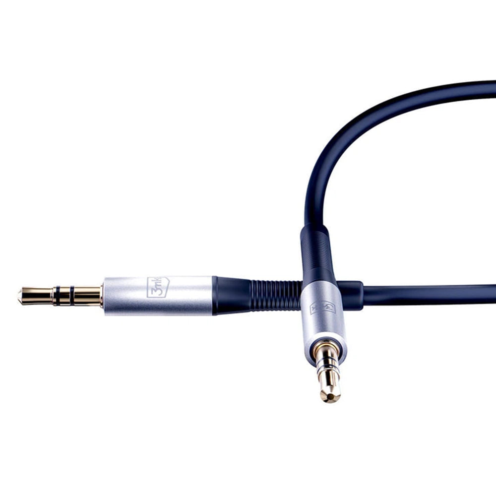 Audio kabel 3,5 mm - 3,5 mm 3MK, 1 m, Crna