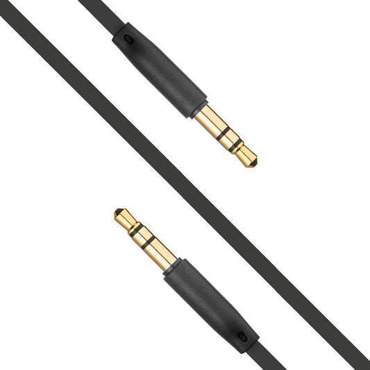 Audio kabel 3.5mm - 3.5mm Fixed, 1m, Crni