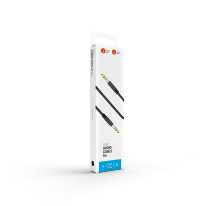 Audio kabel 3.5mm - 3.5mm Fixed, 1m, Crni
