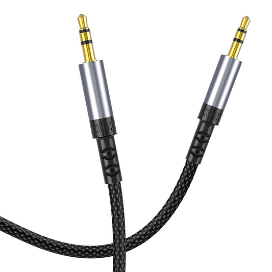 Audio kabel 3.5mm - 3.5mm Lito LA01D, 1m, Crni
