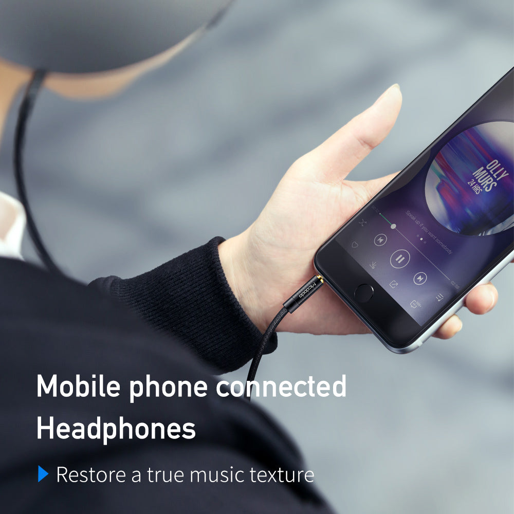 Audio kabel 3.5mm - 3.5mm McDodo CA-6640, 1.2m, Crni