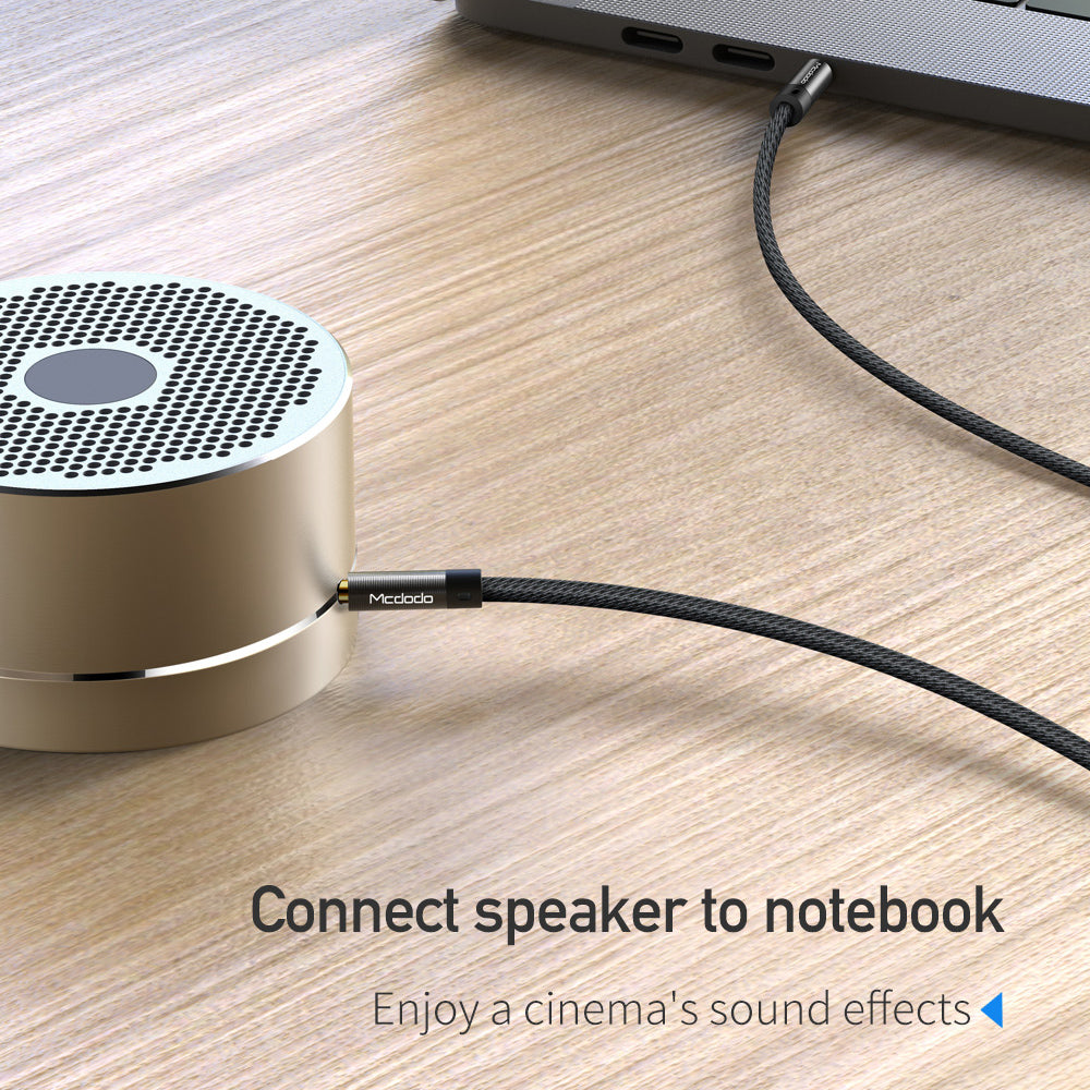 Audio kabel 3.5mm - 3.5mm McDodo CA-6640, 1.2m, Crni