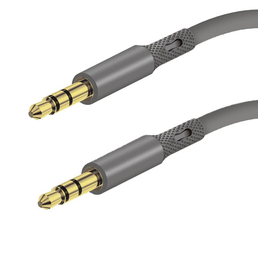 Audio kabel 3.5mm - 3.5mm Techsuit AC3 SoundFlex, 1m, Sivi