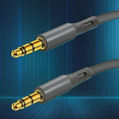 Audio kabel 3.5mm - 3.5mm Techsuit AC3 SoundFlex, 1m, Sivi