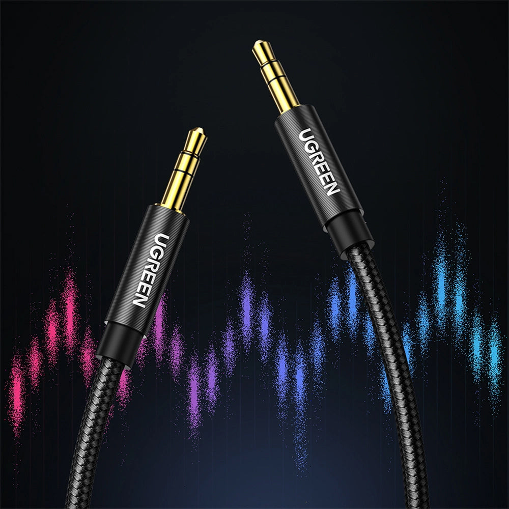 Audio kabel 3.5mm - 3.5mm UGREEN AV112, 2m, Crni