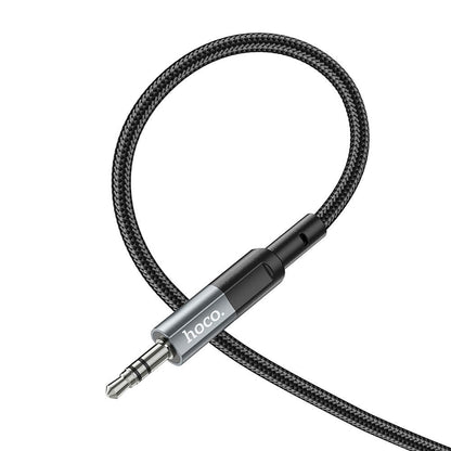 Audio kabel 3.5mm - 3.5mm HOCO UPA23, 1m, Sivi