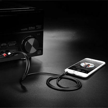 Audio kabel 3.5mm - 2 x RCA UGREEN AV116, 1m, Crni