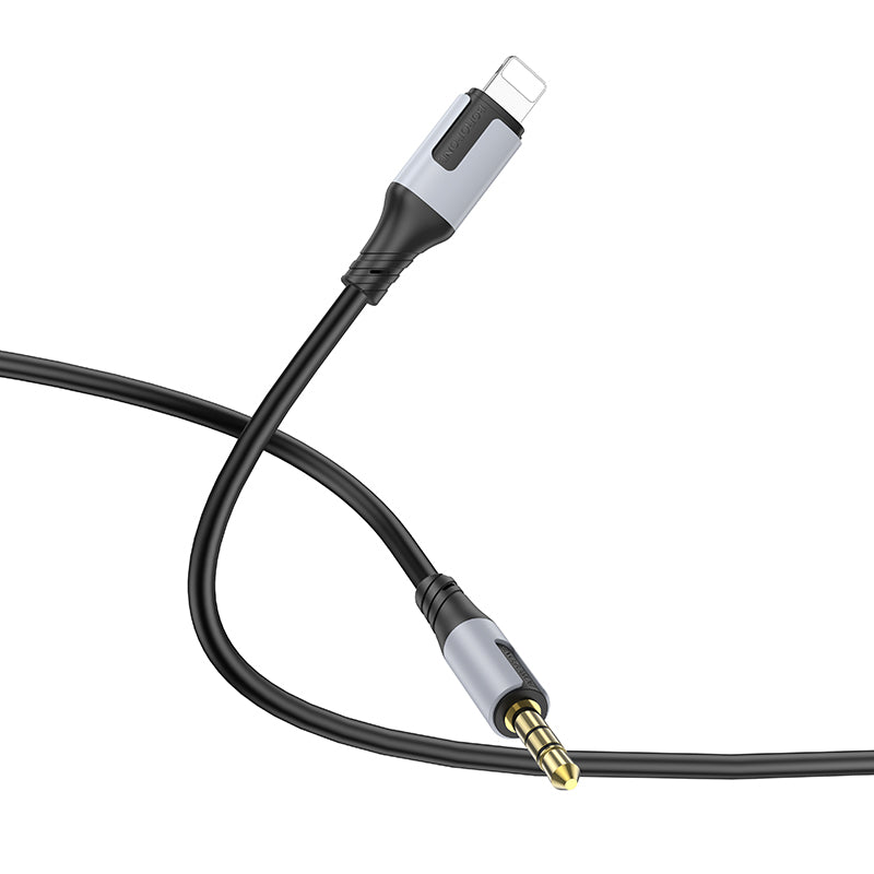 Audio kabel Lightning - 3.5mm Borofone BL19 Creator, 1m, Crni