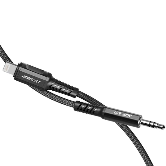 Audio kabel Lightning - 3.5mm Acefast C1-06, 1.2m, Crni