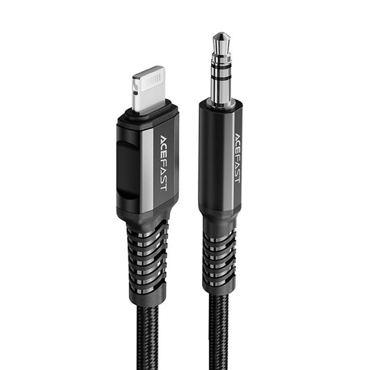 Audio kabel Lightning - 3.5mm Acefast C1-06, 1.2m, Crni