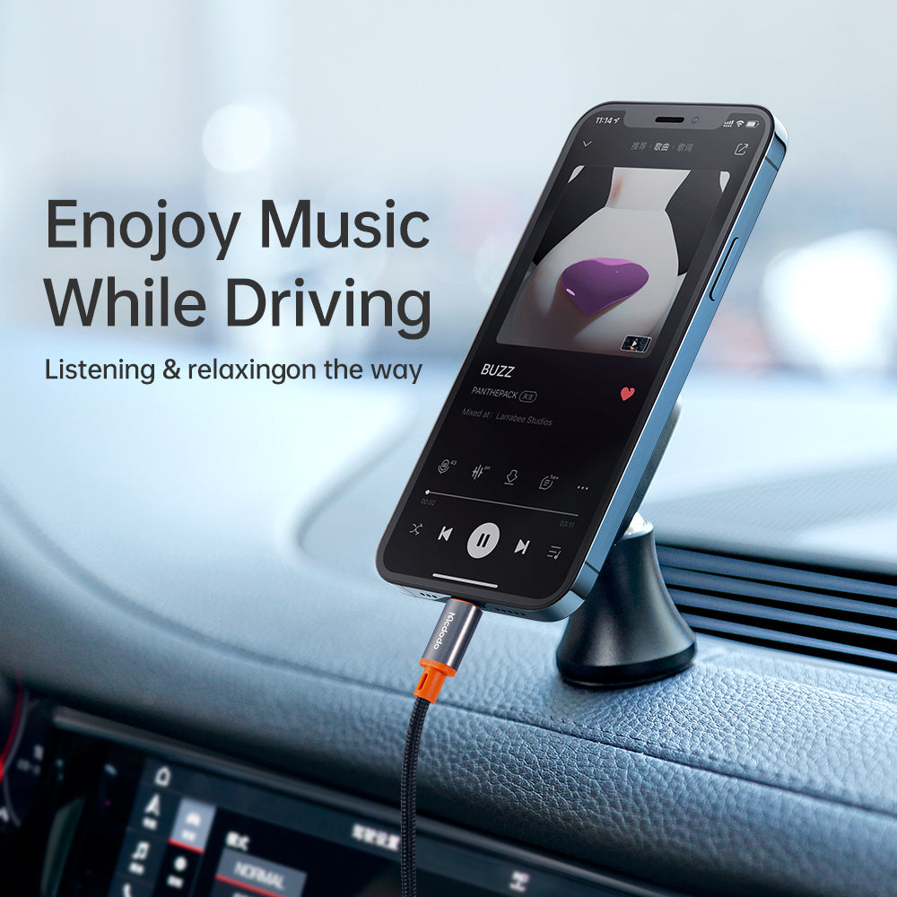 Audio kabel Lightning - 3.5mm McDodo CA-0780 Castle, 1.2m, Crni