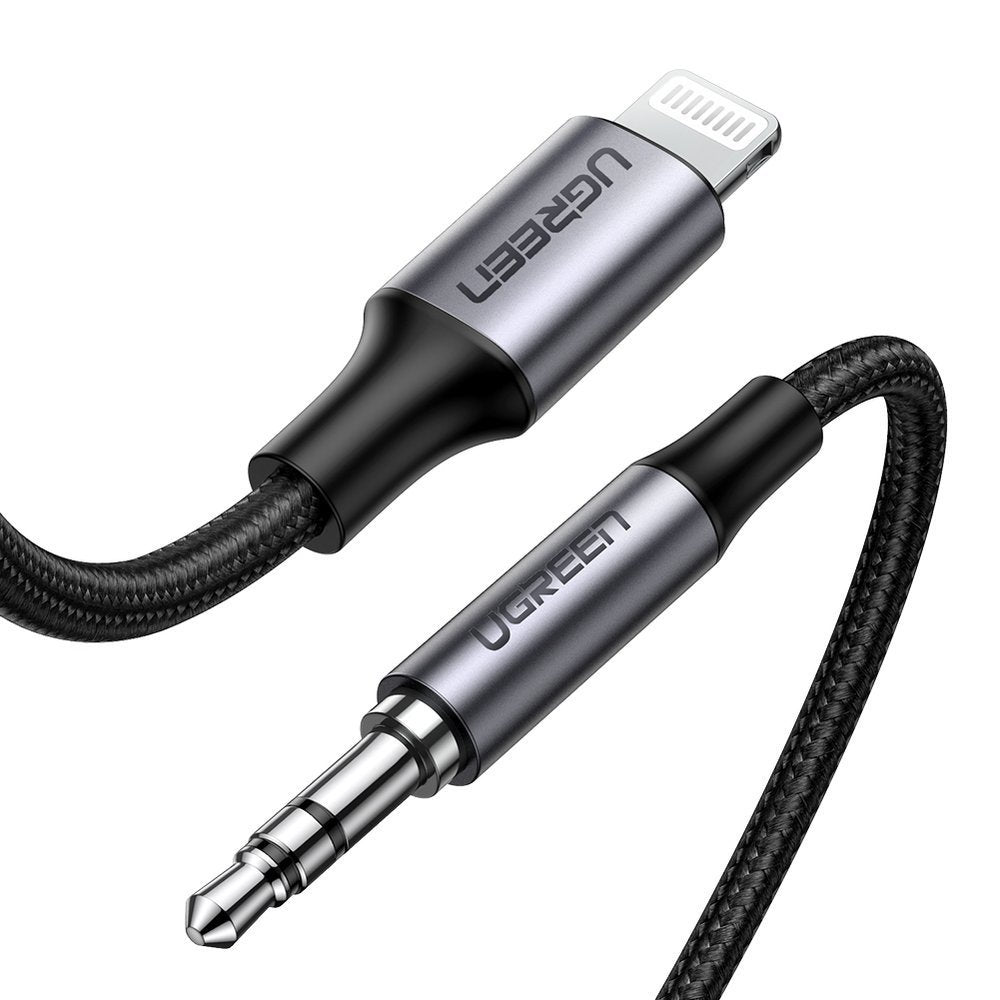 Audio kabel Lightning - 3.5mm UGREEN US315 (70509), 1m, Crni