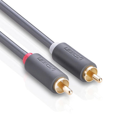 Audio kabel UGREEN AV104, 2 x RCA - 2 x RCA, 2m, Crni