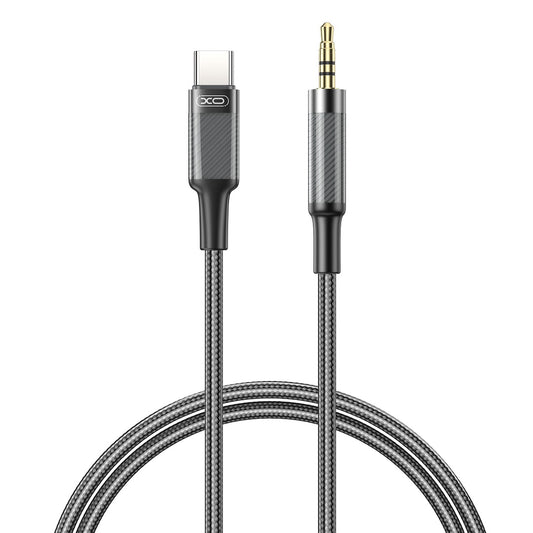 Audio kabel USB-C - 3.5mm XO Design NB-R279B, 1m, Crn