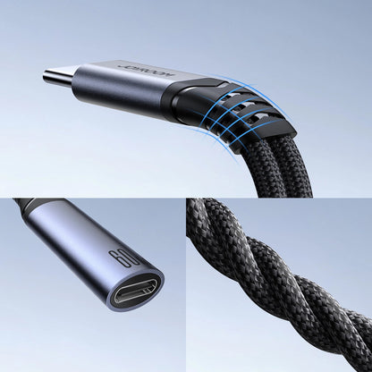 Audio kabel USB-C - 3.5mm / USB-C Joyroom SY-C02, 0.14m, Crni