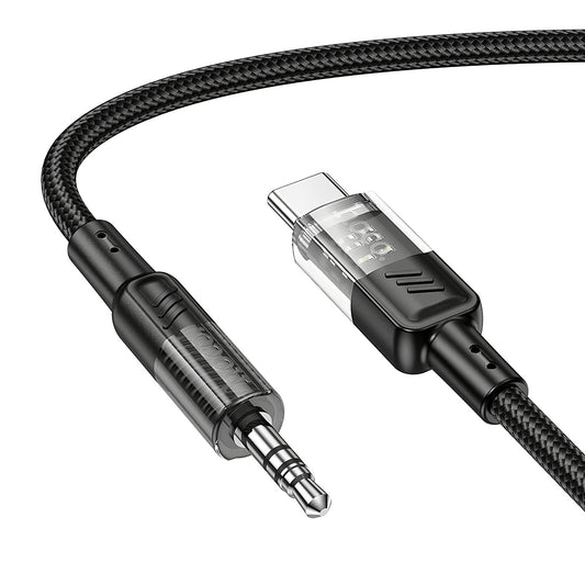 Audio kabel USB-C - 3.5mm HOCO UPA27, 1.2m, Crni