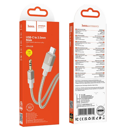 Audio kabel USB-C - 3.5mm HOCO UPA32B, 1m, Zlatni