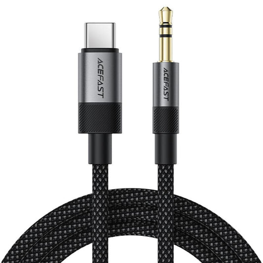 Audio kabel USB-C - 3.5mm Acefast J11, 1m, Crni