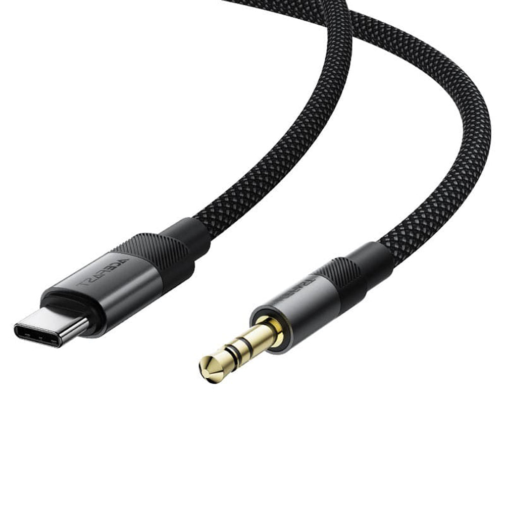 Audio kabel USB-C - 3.5mm Acefast J11, 1m, Crni