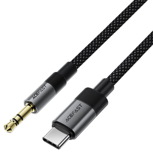 Audio kabel USB-C - 3.5mm Acefast J11, 1m, Crni