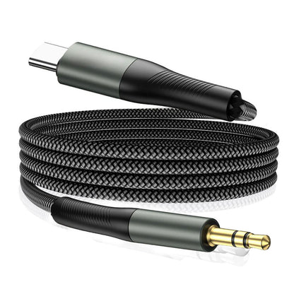 Audio kabel USB-C - 3.5mm Techsuit AC16 NexaSound, 1m, Sivi