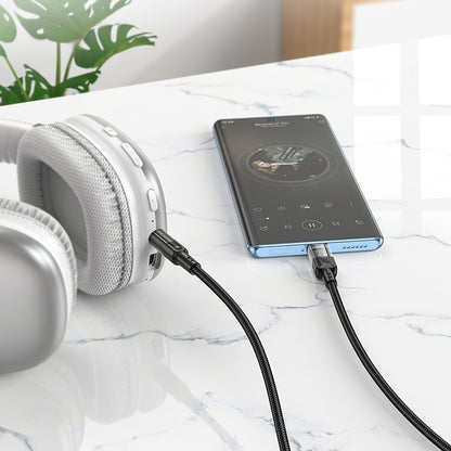 Audio kabel USB-C - 3.5mm HOCO UPA27, 1.2m, Crni