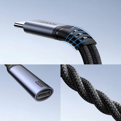 Audio kabel USB-C - 2 x USB-C Joyroom SY-C03, 0.14m, Crni