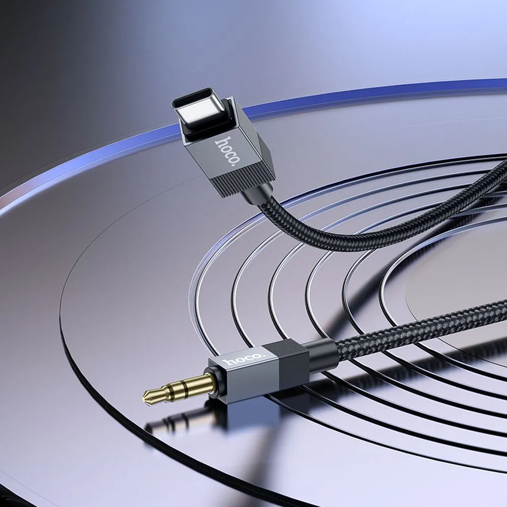 Audio kabel USB-C - 3.5mm HOCO UPA32B, 1m, Crni