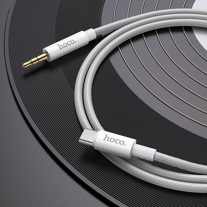 Audio kabel USB-C - 3.5mm HOCO UPA19, 1m, Srebrni