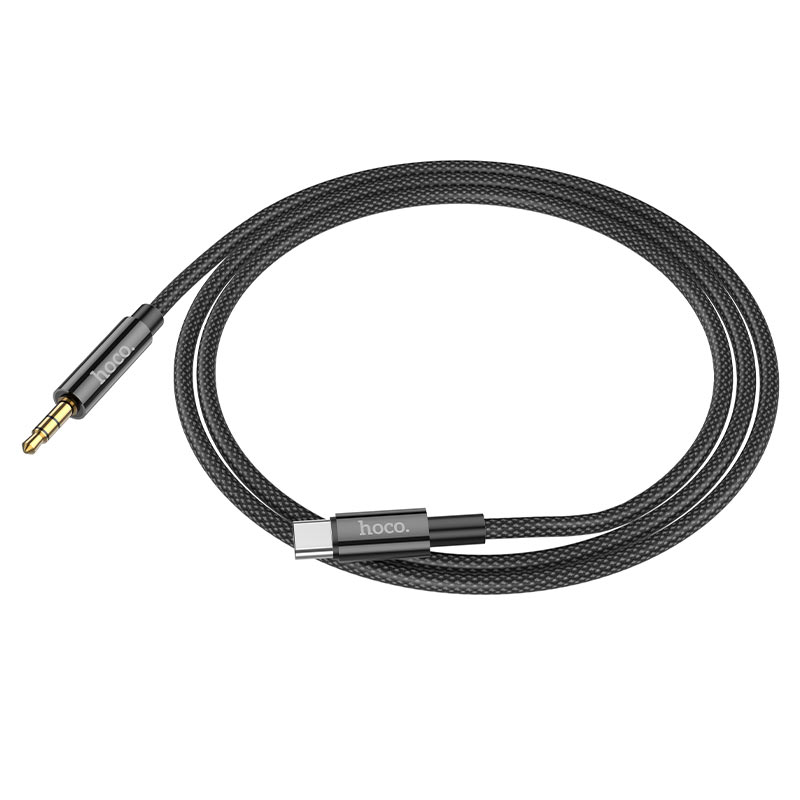 Audio kabel USB-C - 3.5mm HOCO UPA19, 1m, Crni