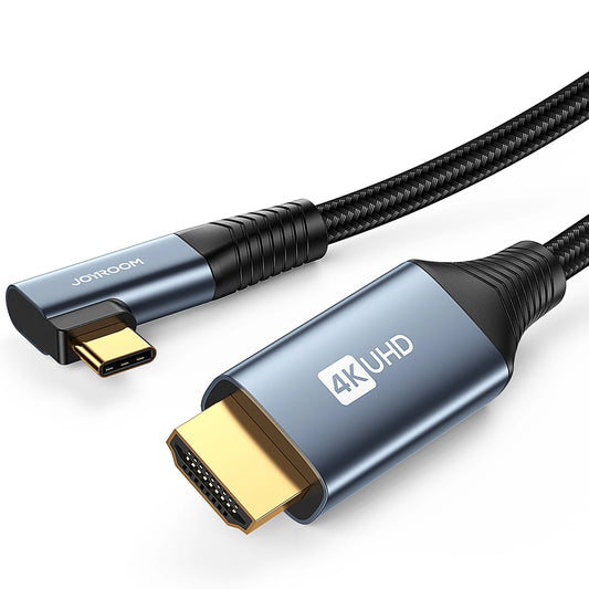 Audio i video kabel USB-C - HDMI Joyroom SY-20C1 Angled, 2m, sivi