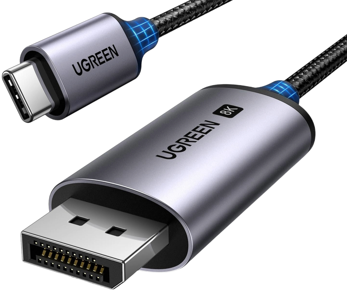 USB-C Audio i Video Kabel - DisplayPort UGREEN CM556 (25157), 1m, Siva